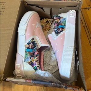 Disney Pink and White Sneakers with Colorful Design